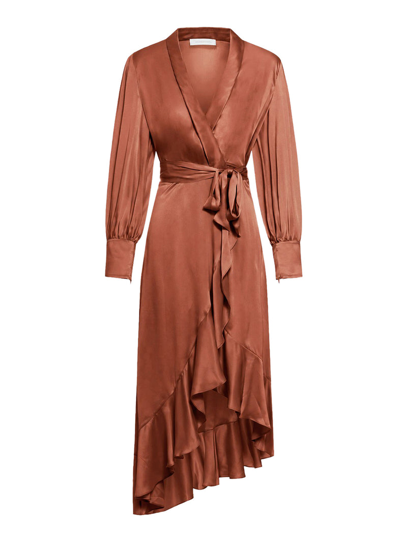 SILK WRAP DRESS
