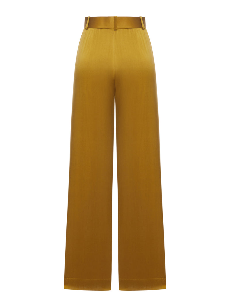 WIDE LEG SETA PANTALONI