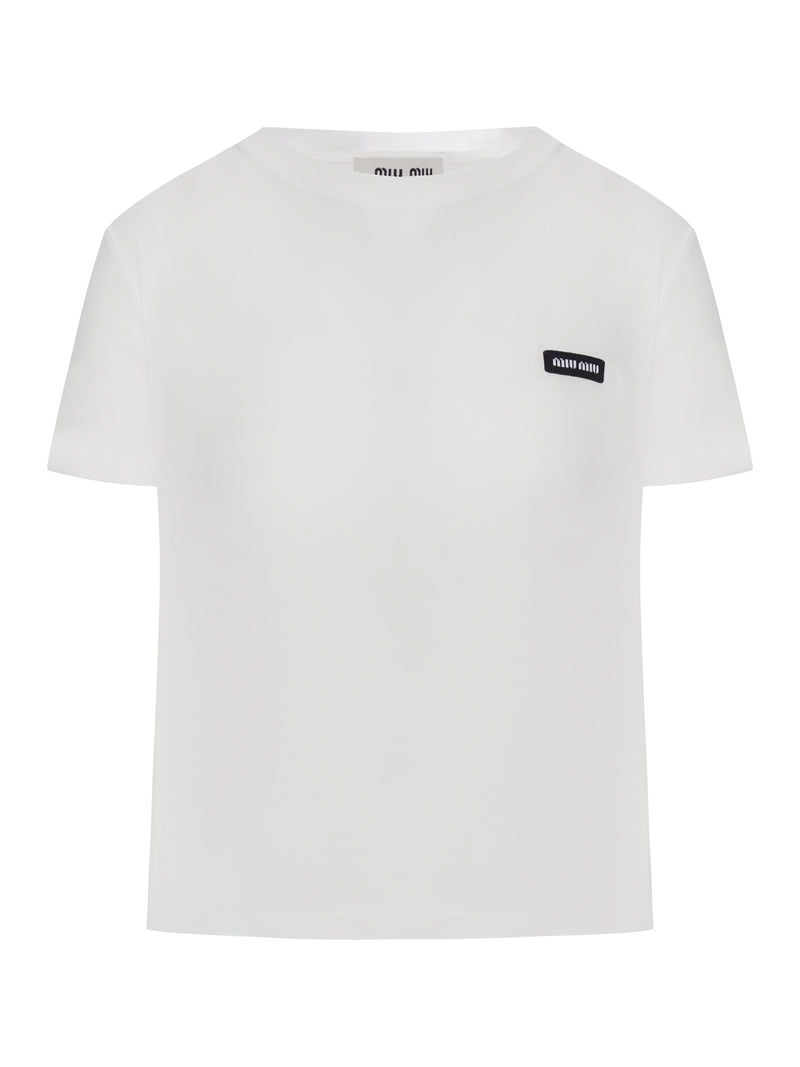 RIBBED JERSEY T-SHIRT