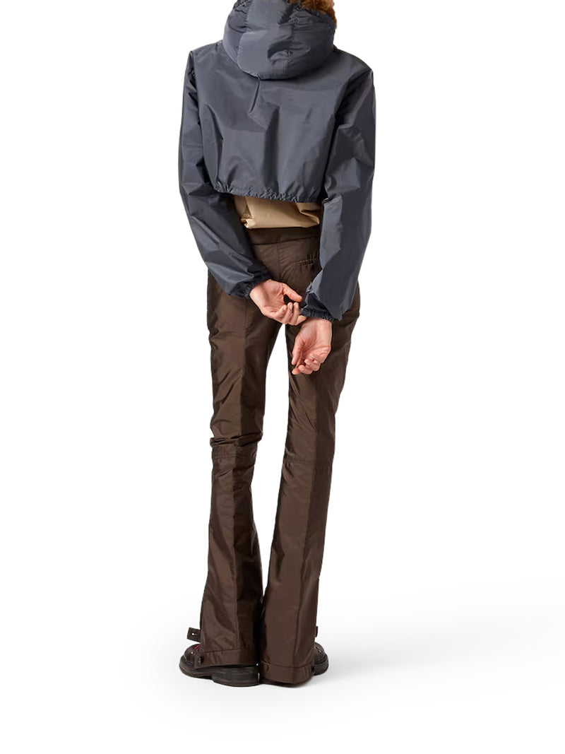 TECHNICAL FABRIC AND SHEARLING WINDBREAKER