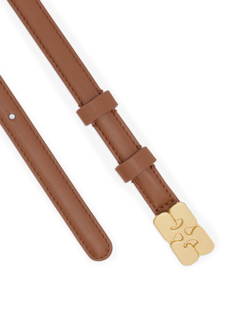 KAT BROWN SKINNY BELT