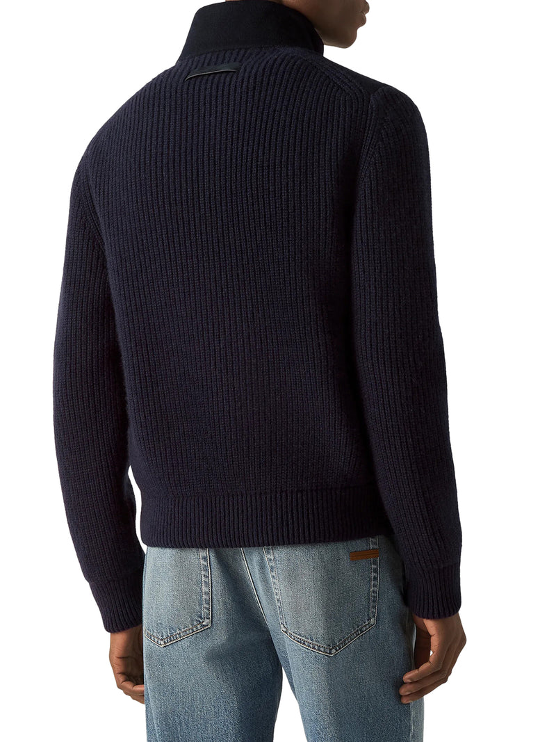 CASHMERE FULL-ZIP CARDIGAN
