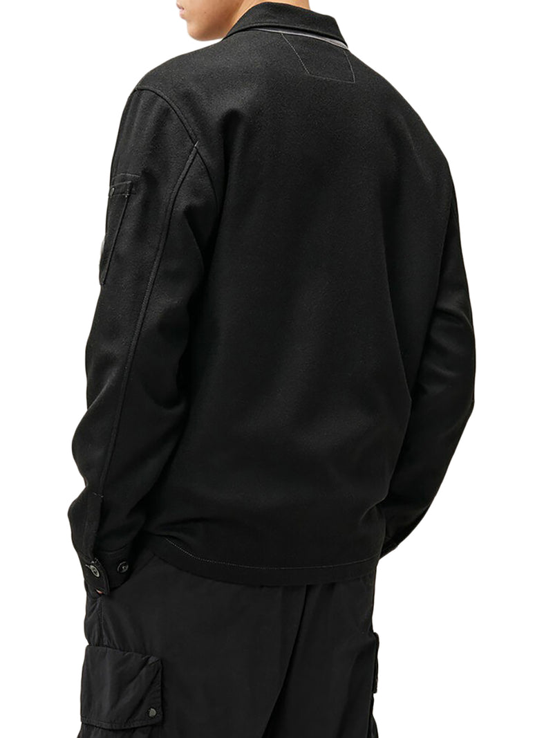 WOOL FELT OVERSHIRT
