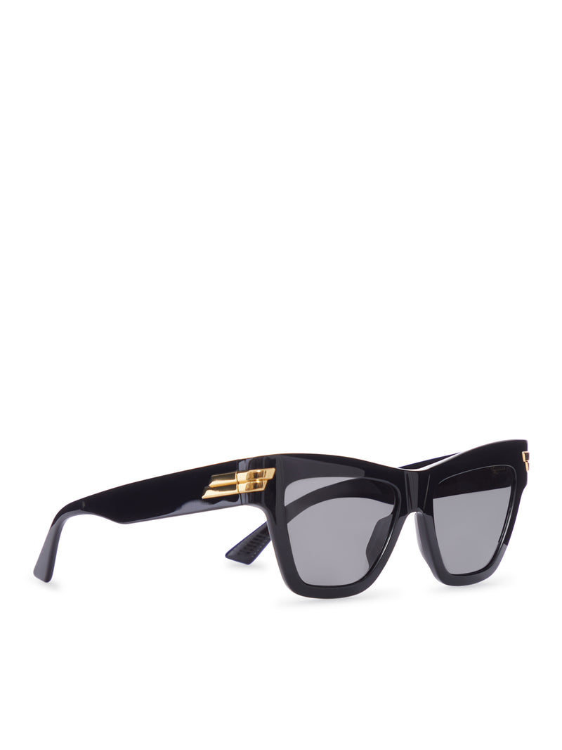 GLOSSY ACETATE CAT-EYE SUNGLASSES