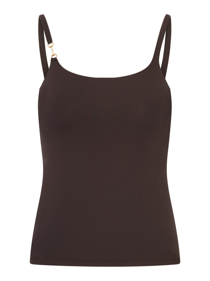 VISCOSE CRÊPE JERSEY TOP WITH CLAMP