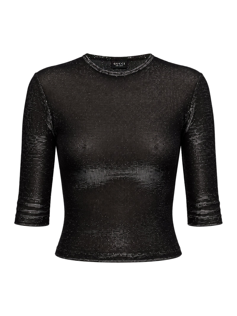 IRIDESCENT JERSEY TOP