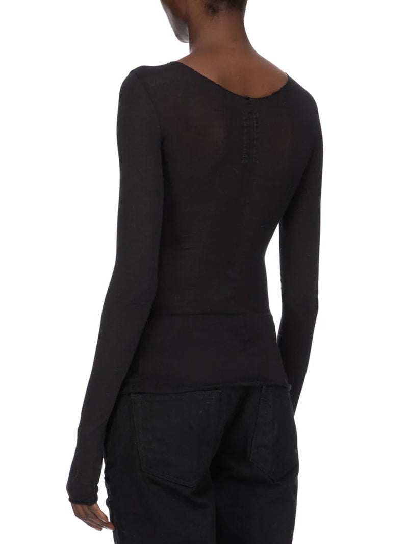 TEMPLE T-SHIRT IN WOOL AND SILK BLEND