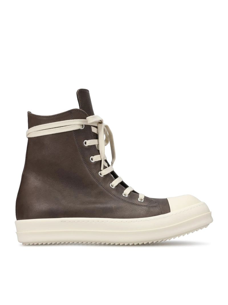 WASHED LEATHER SNEAKERS