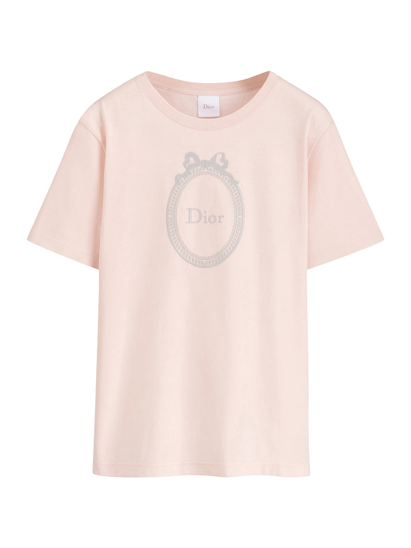 FITTED T-SHIRT WITH DIOR MÉDAILLON EMBROIDERY