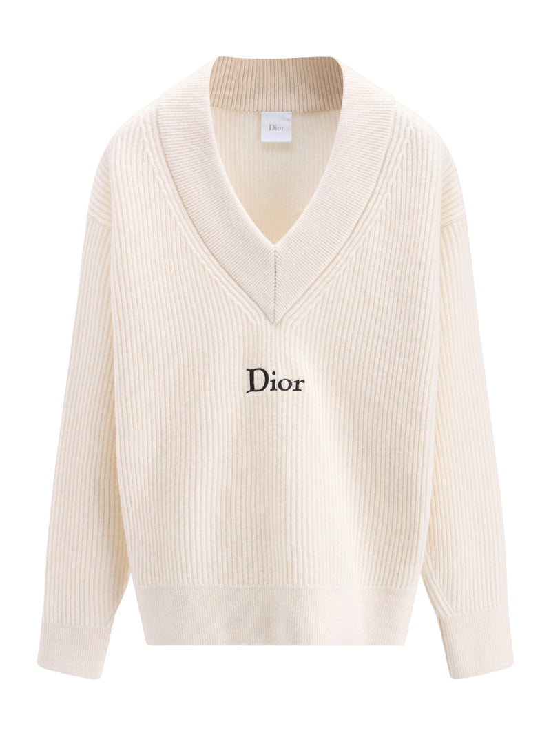 RIBBED WOOL AND CASHMERE OVERSIZED SWEATER