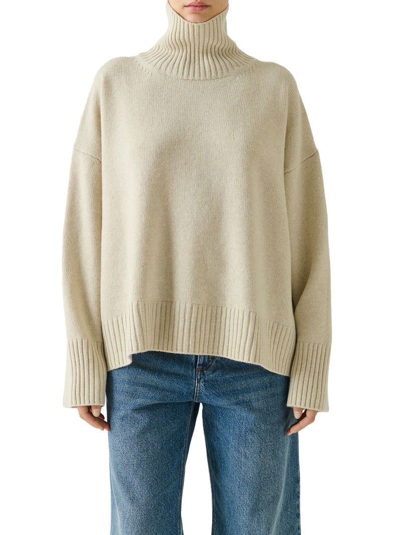 WILLIAM RIBBED KNIT TURTLENECK SWEATER