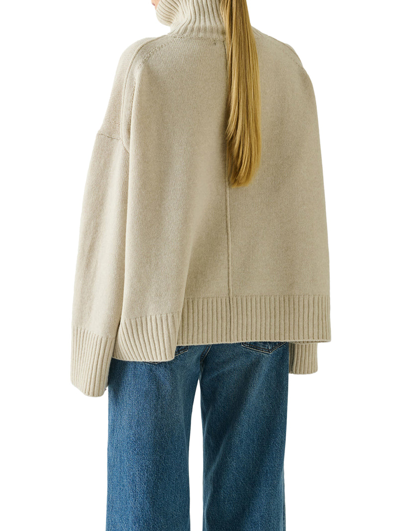 WILLIAM RIBBED KNIT TURTLENECK SWEATER