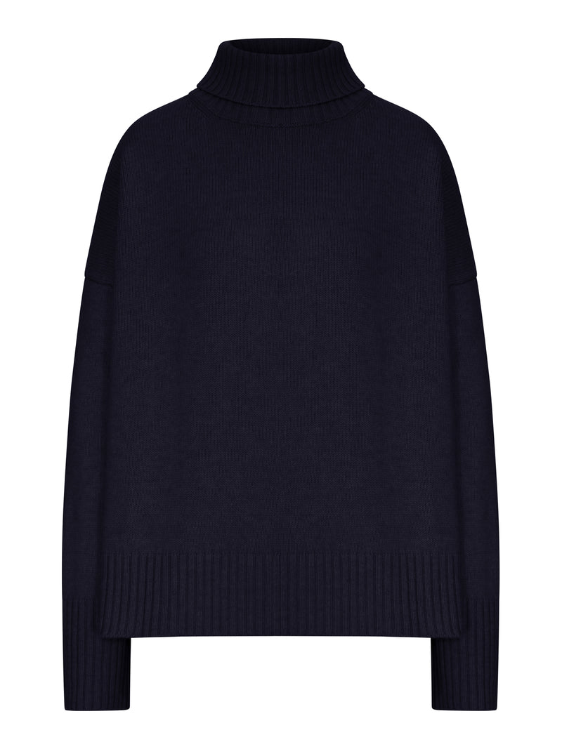 WILLIAM RIBBED KNIT TURTLENECK SWEATER