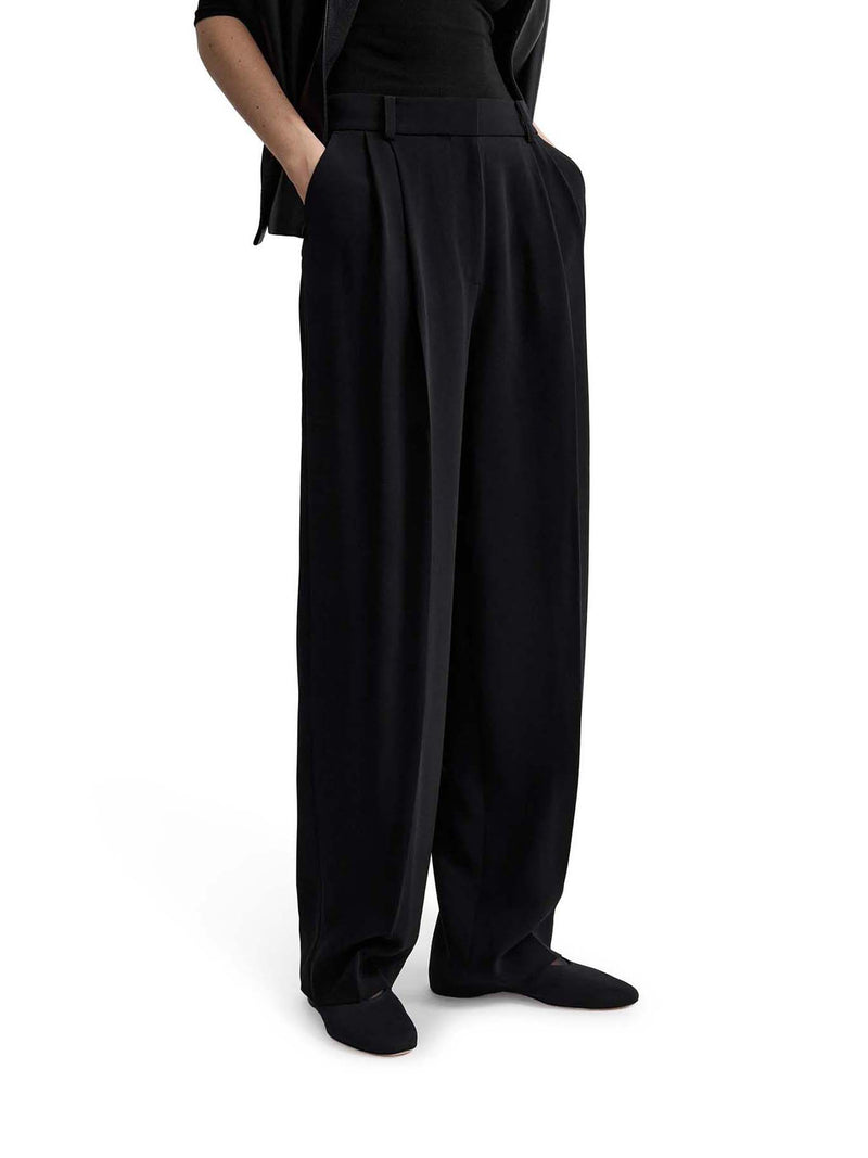 BLACK WIDE LEG PANTS