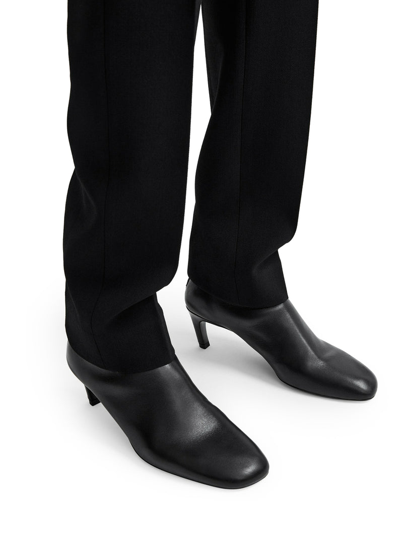 NAPPA MID-HEEL BOOTS BLACK