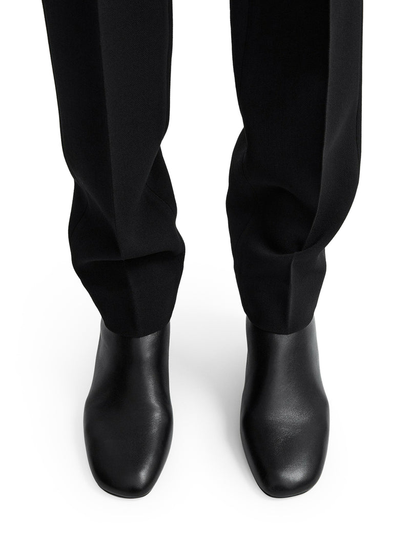 NAPPA MID-HEEL BOOTS BLACK