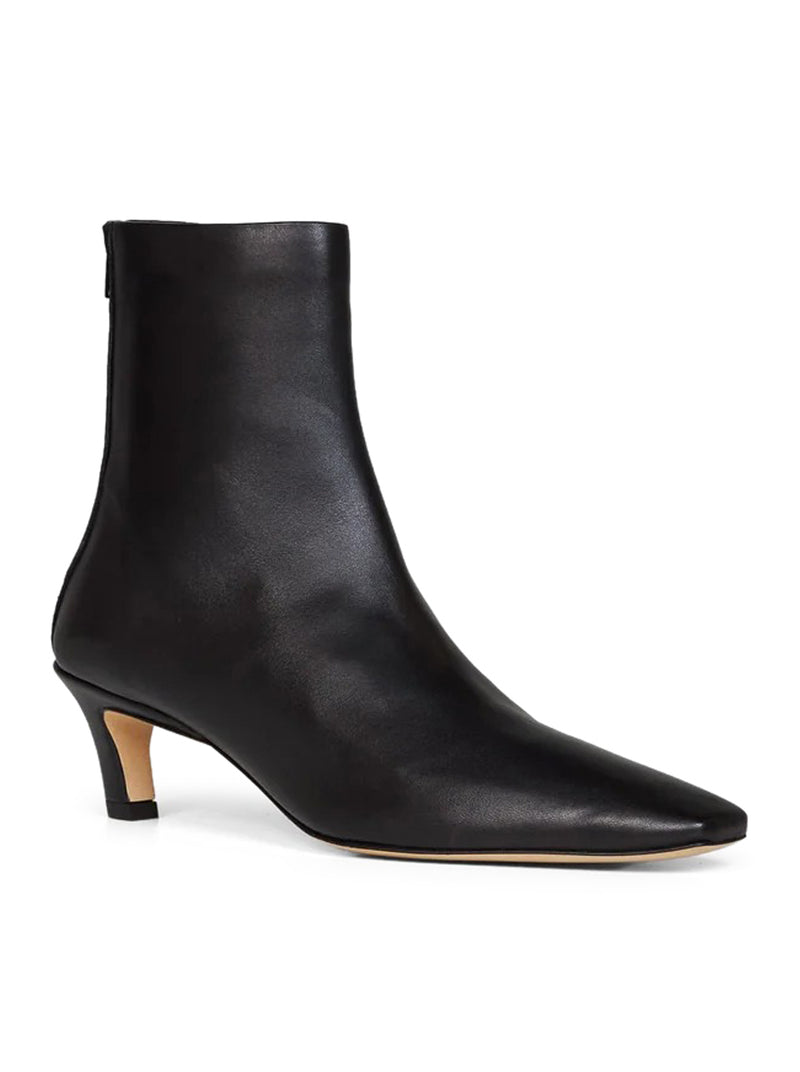 NAPPA MID-HEEL BOOTS BLACK