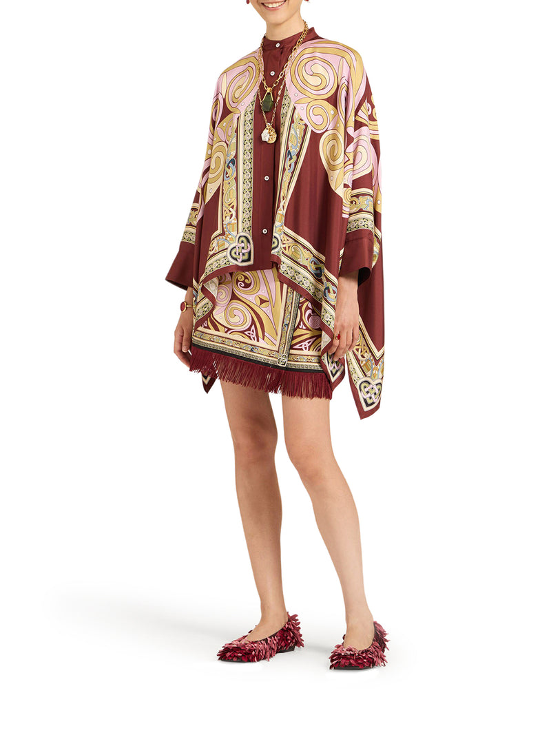 MINI FOULARD SKIRT