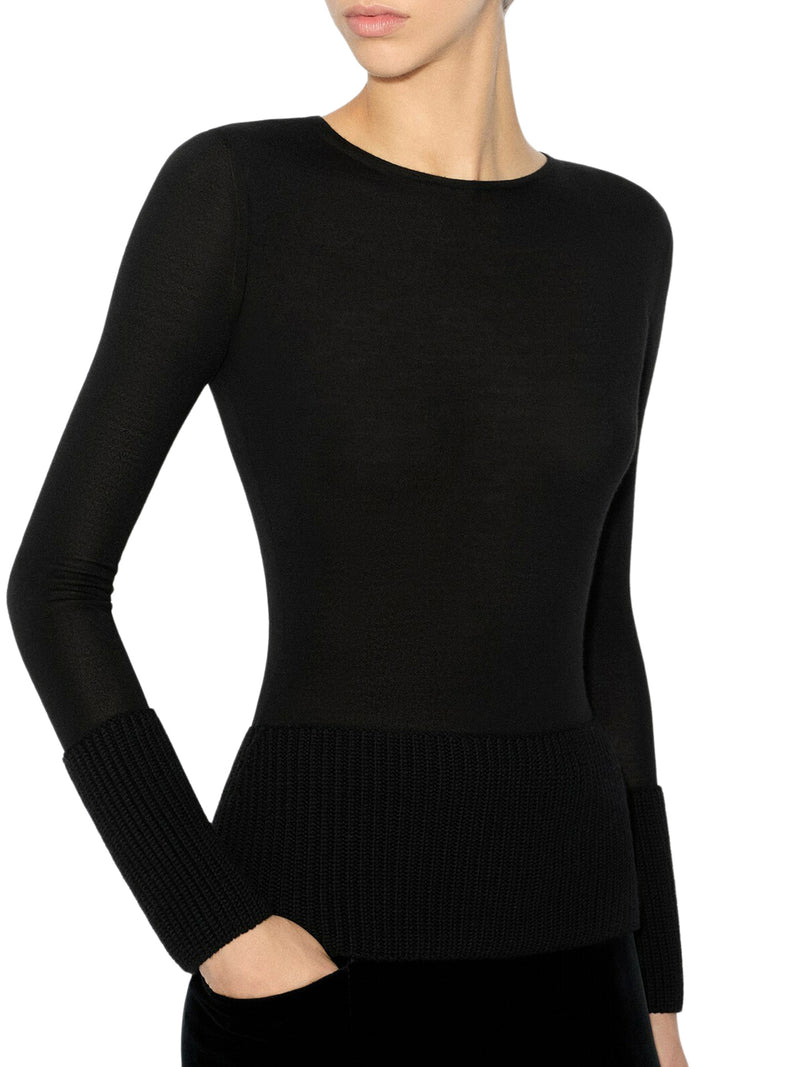 CREW NECK TOP IN MERINO