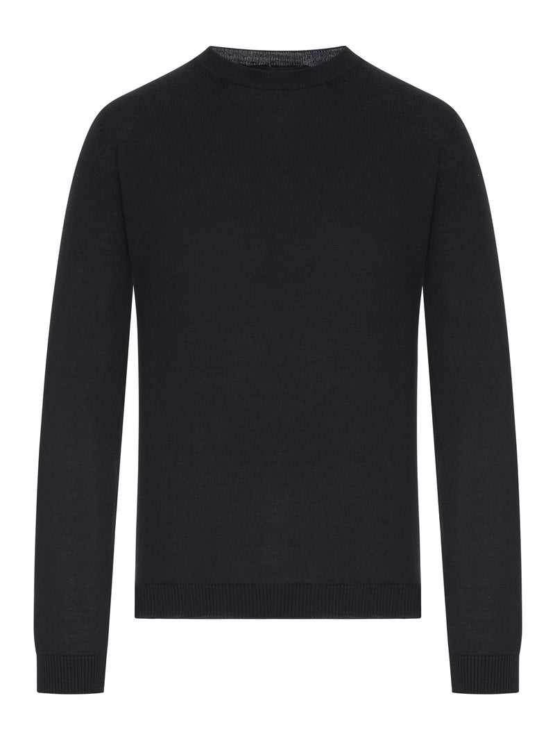 CREW NECK SWEATER IN FINE KNIT
