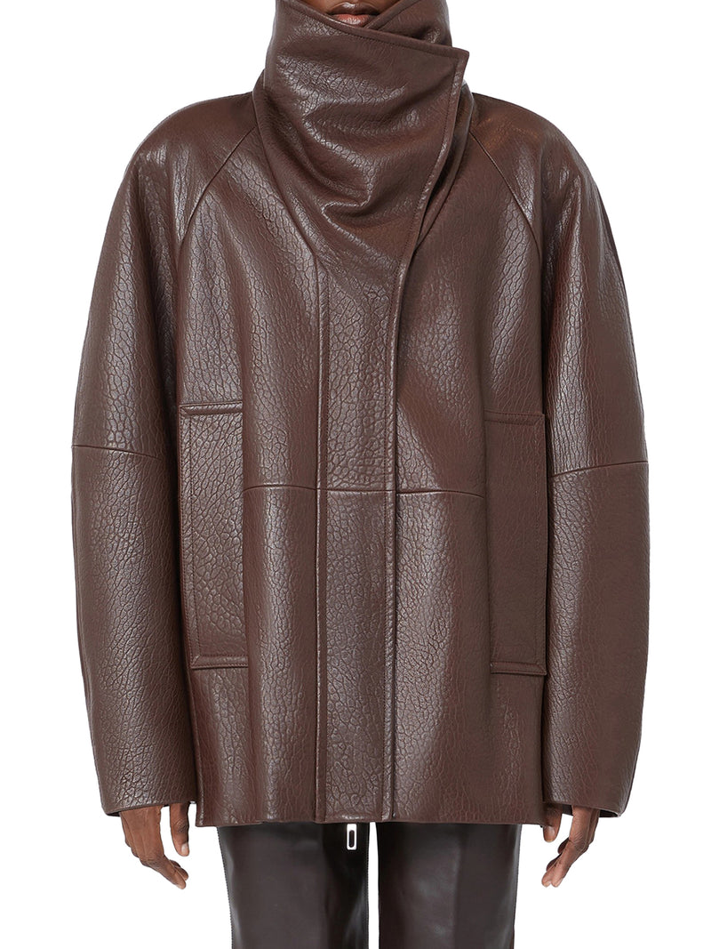 MOKA LEATHER SALAGGIO JACKET