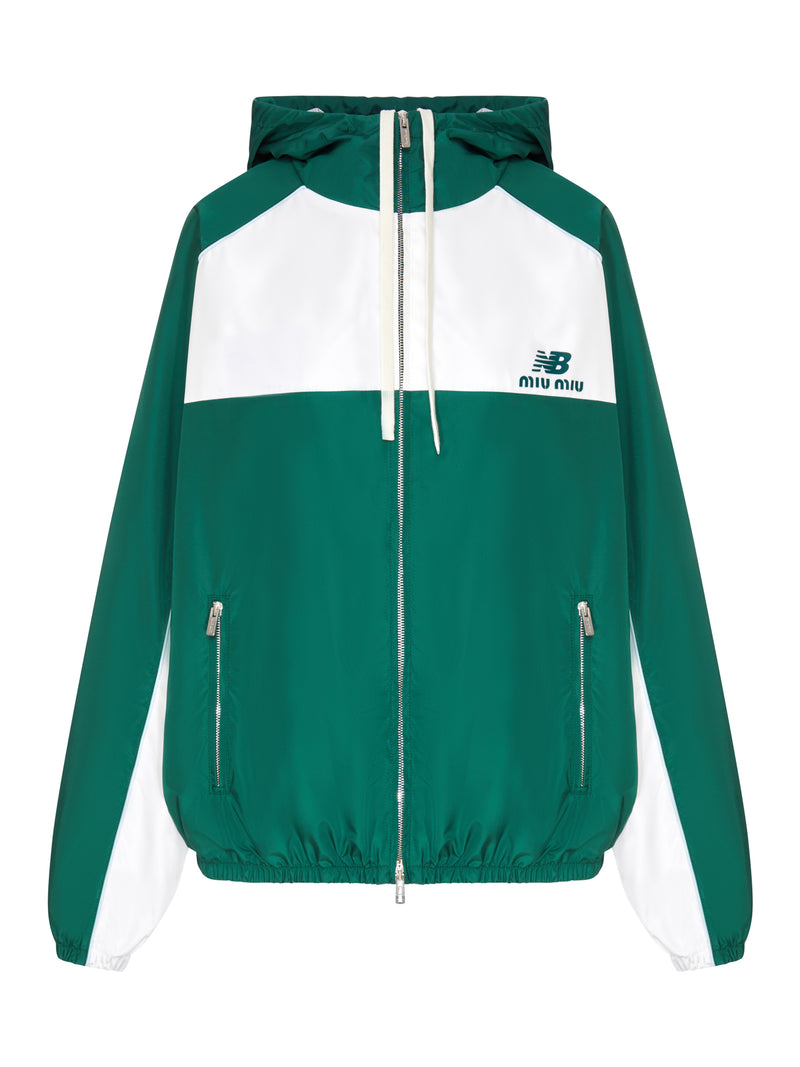 NEW BALANCE X MIU MIU TECHNICAL POPLIN WINDBREAKER FEATURING COCO GAUFF