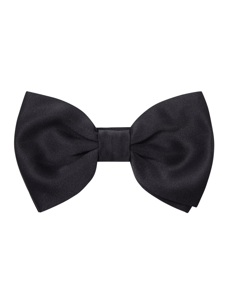 BLACK SILK BOW TIE