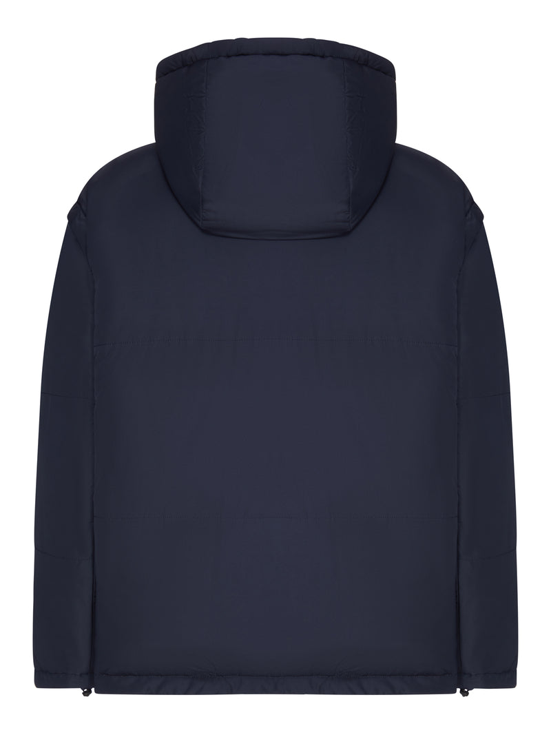 REVERSIBLE PADDED BOMBER JACKET WITH HOOD