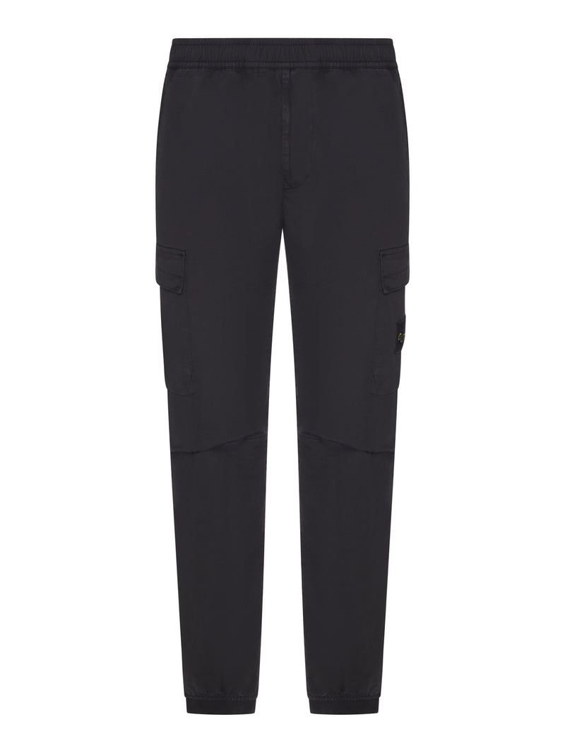 REGULAR TAPERED FIT JOGGER TROUSERS WITH AN ELASTICATED WAIST