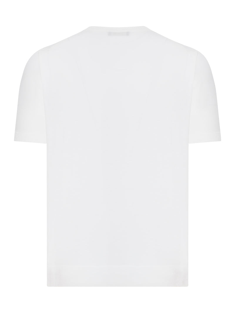 CREW NECK COTTON KNITTED T-SHIRT