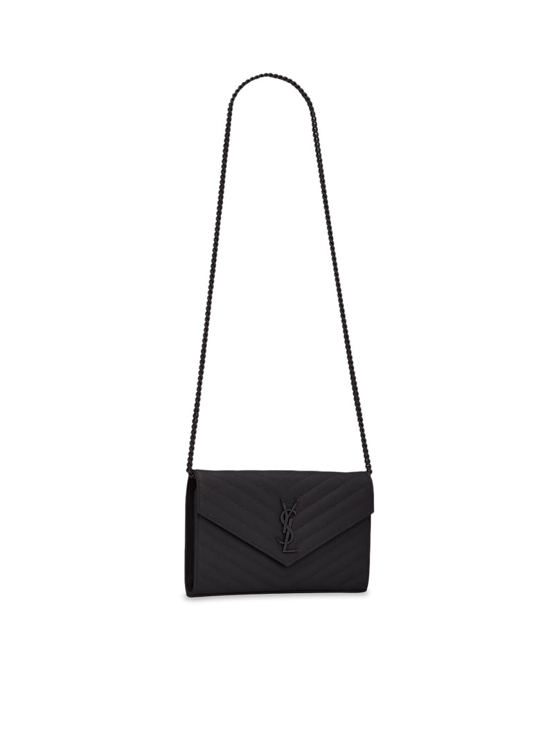 CLASSIC CASSANDRE CHAIN ??CLUTCH IN GRAIN DE POUDRE LEATHER
