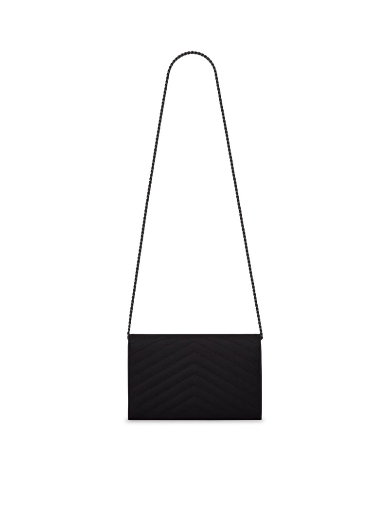 CLASSIC CASSANDRE CHAIN ??CLUTCH IN GRAIN DE POUDRE LEATHER