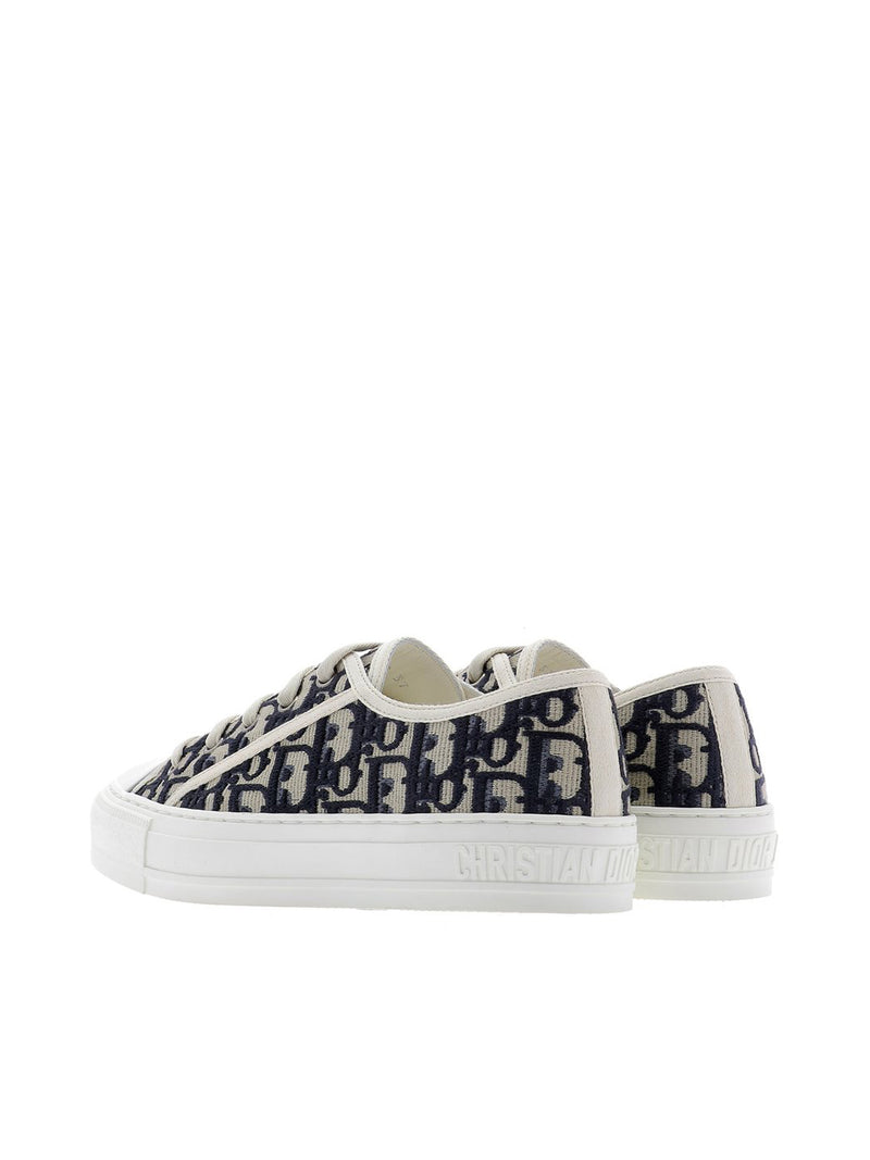 WALK`N`DIOR OBLIQUE EMBROIDERED COTTON SNEAKER