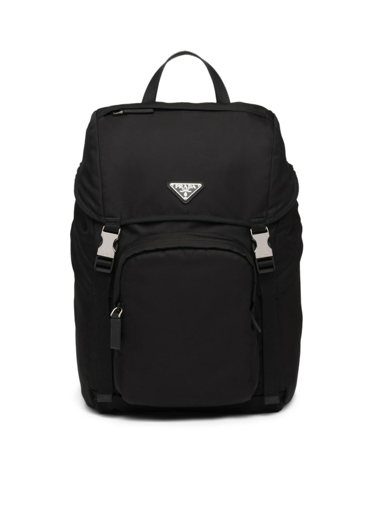 BACKPACK IN RE-NYLON AND SAFFIANO LEATHER