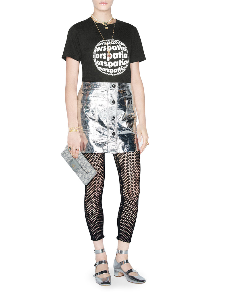 metallic MINISKIRT