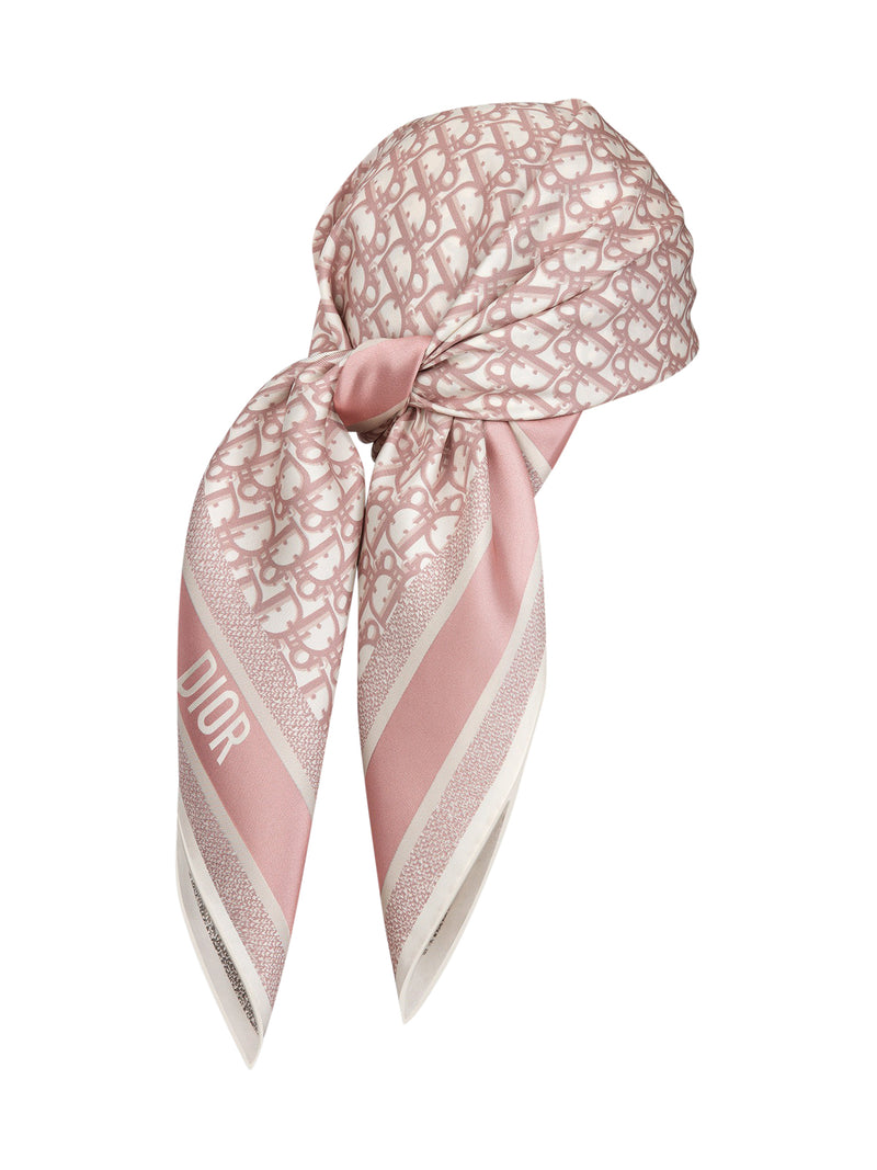 DIORTWIN DIOR OBLIQUE SQUARE FOULARD