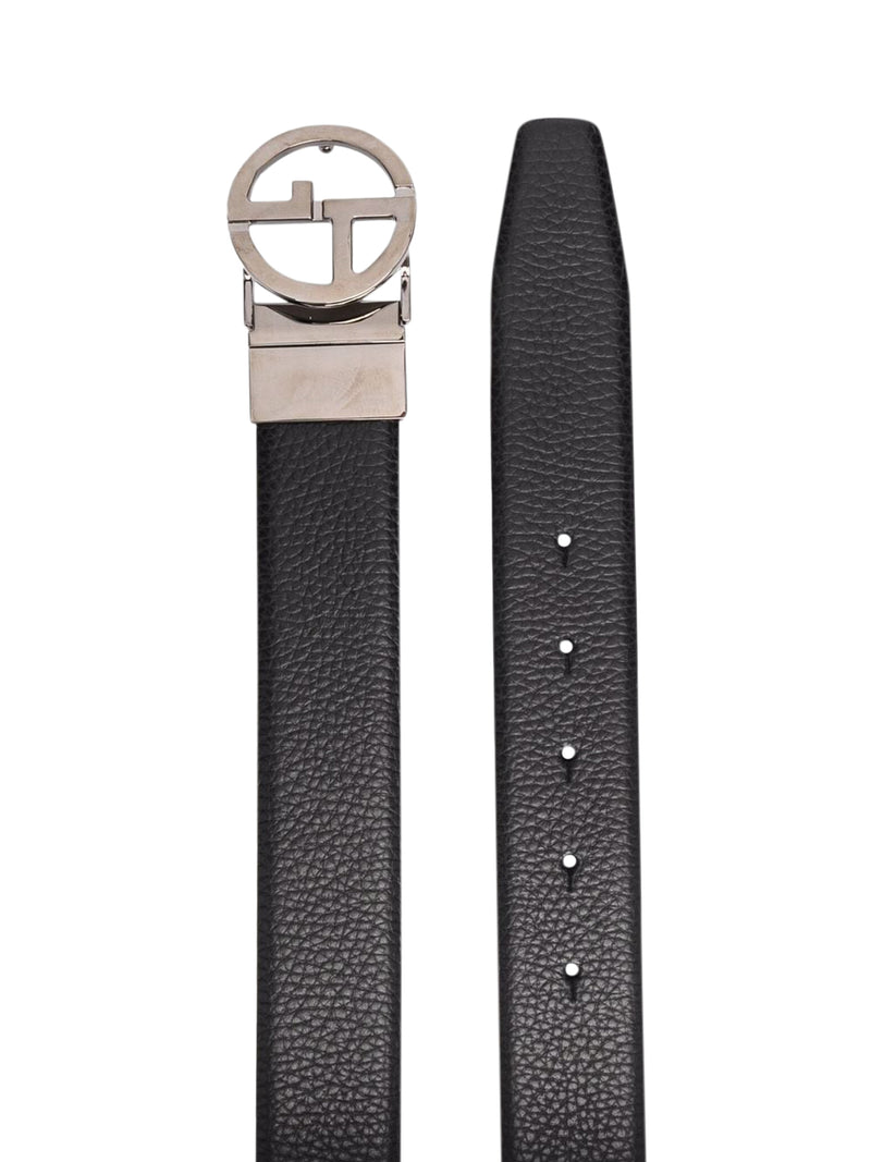 TWO-TONE REVERSIBLE LEATHER BELT