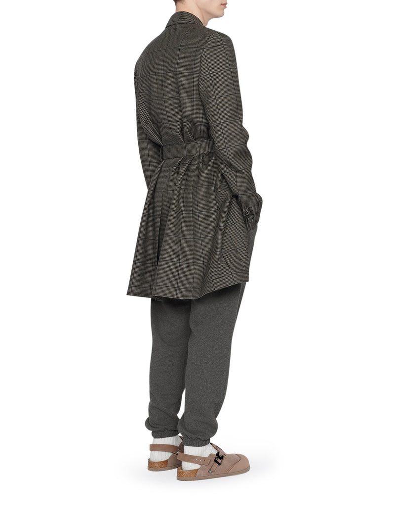 COAT WITH BELT WITH