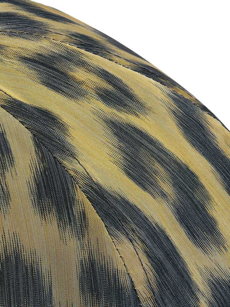 Multicolour technical taffeta with leopard print