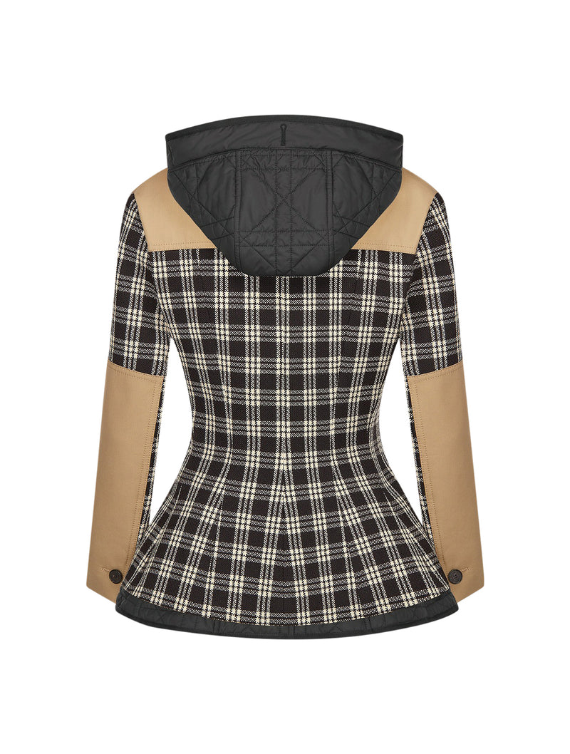 Check`n`Dior white and black wool