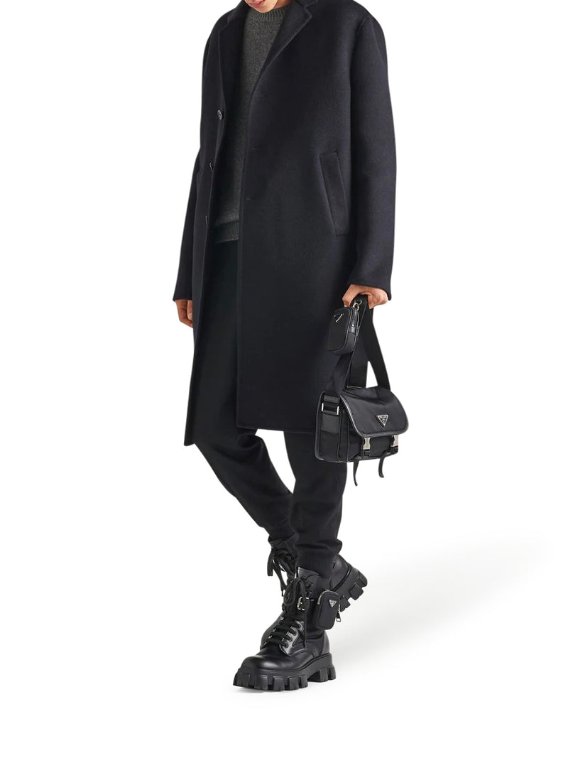 RE-NYLON AND SAFFIANO SHOULDER BAG