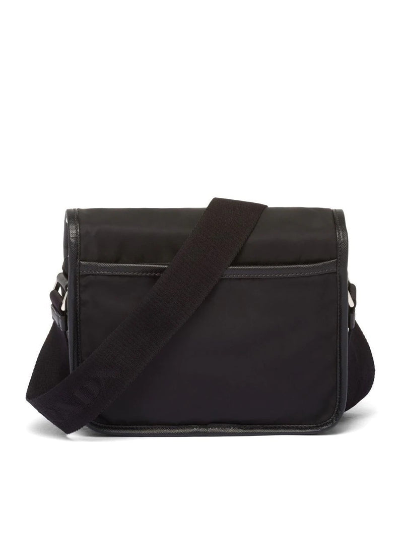 RE-NYLON AND SAFFIANO SHOULDER BAG
