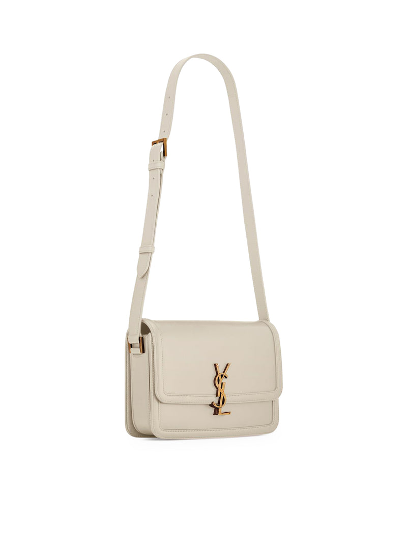 SOLFERINO MEDIUM SATCHEL BAG IN SAINT LAURENT BOX LEATHER
