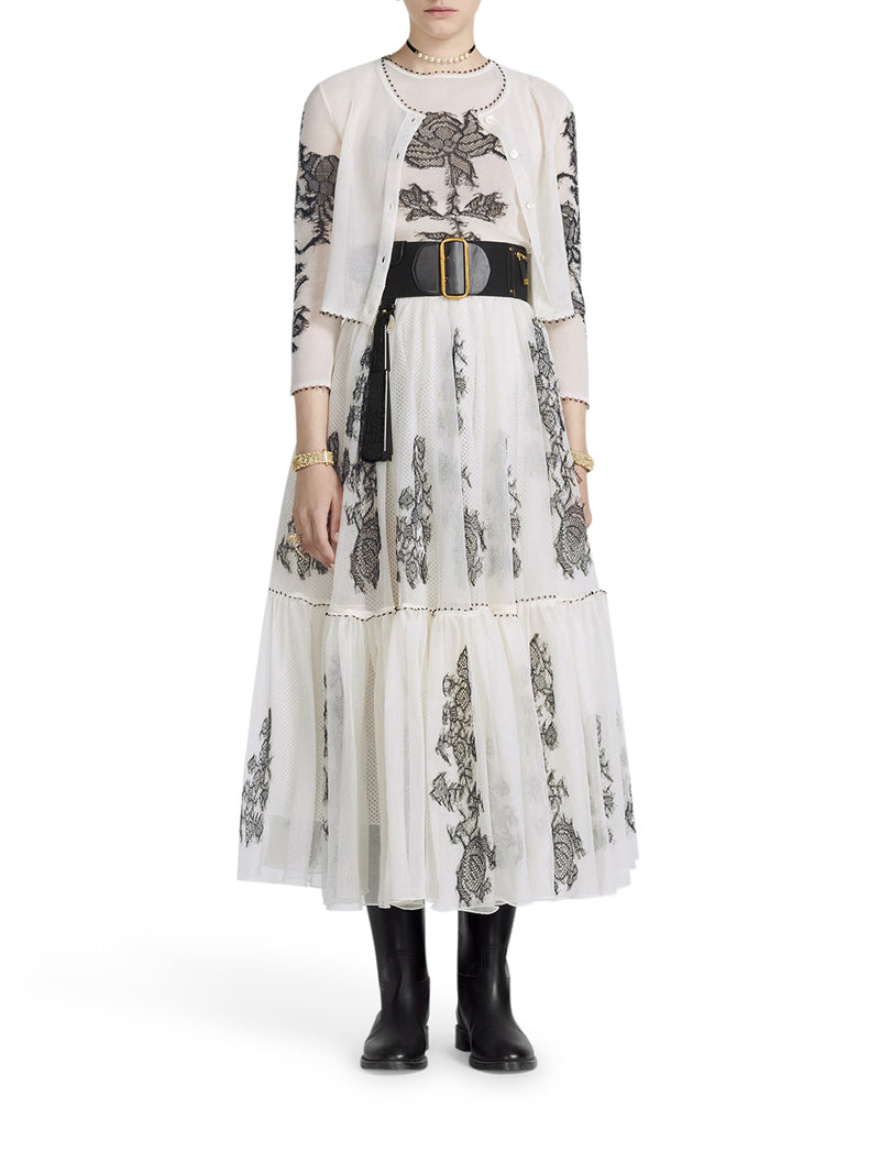 FLARED MIDI SKIRT