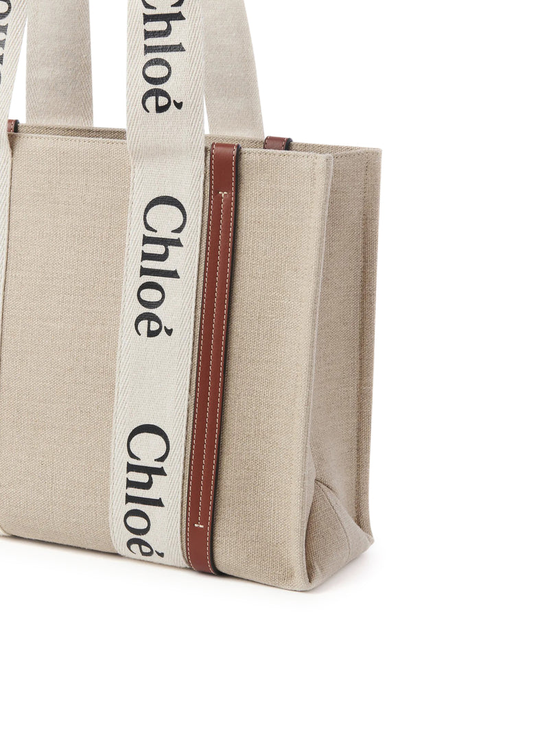 WOODY LINEN TOTE BAG