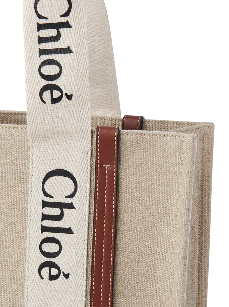 WOODY LINEN TOTE BAG