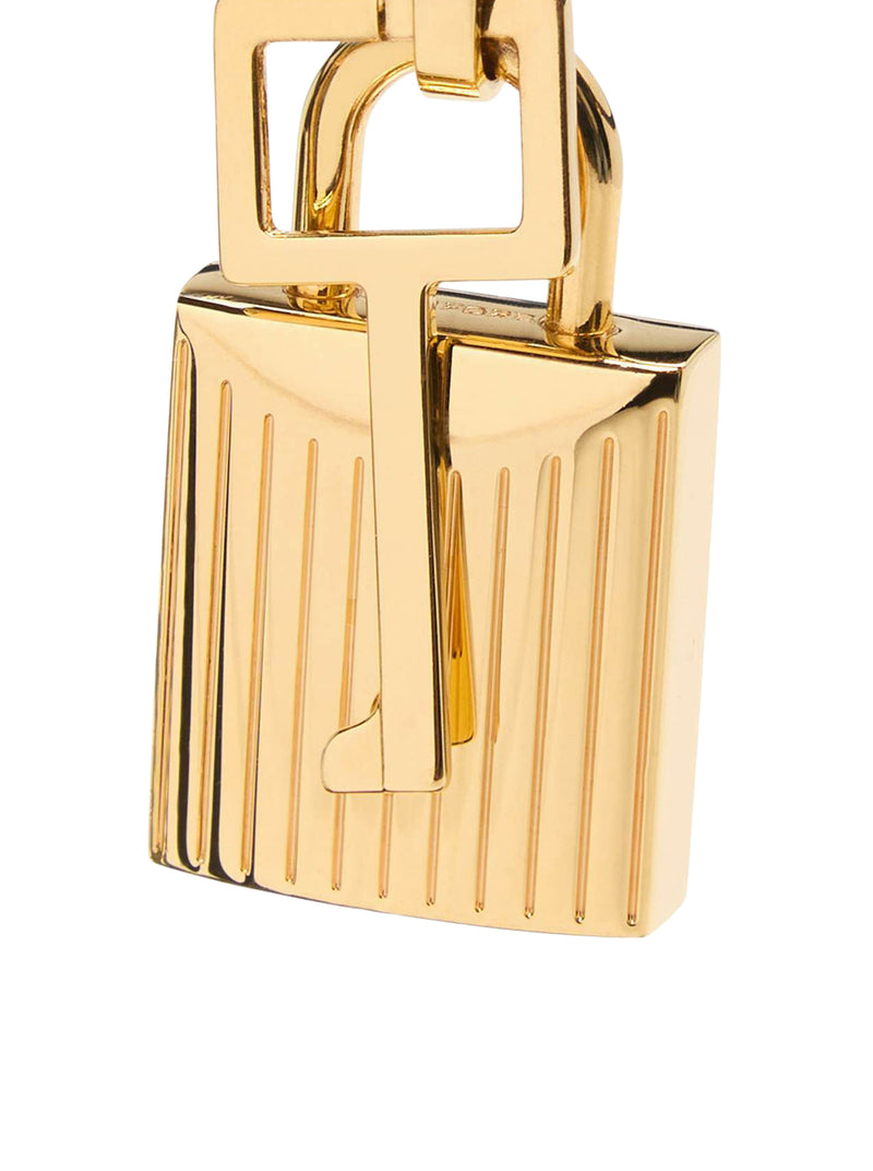 85MM PADLOCK POINTED SANDAL IN SHINY LEATHER