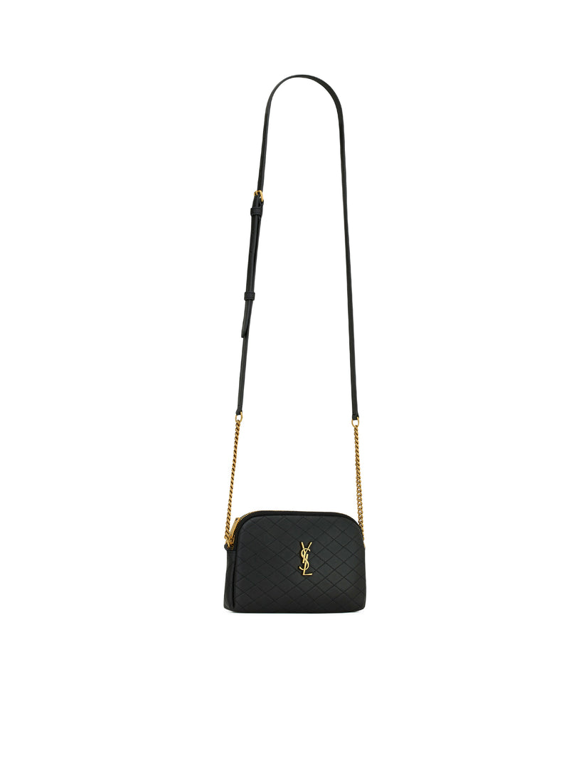 CLUTCH WITH ZIP GABY IN QUILTED LAMBSKIN