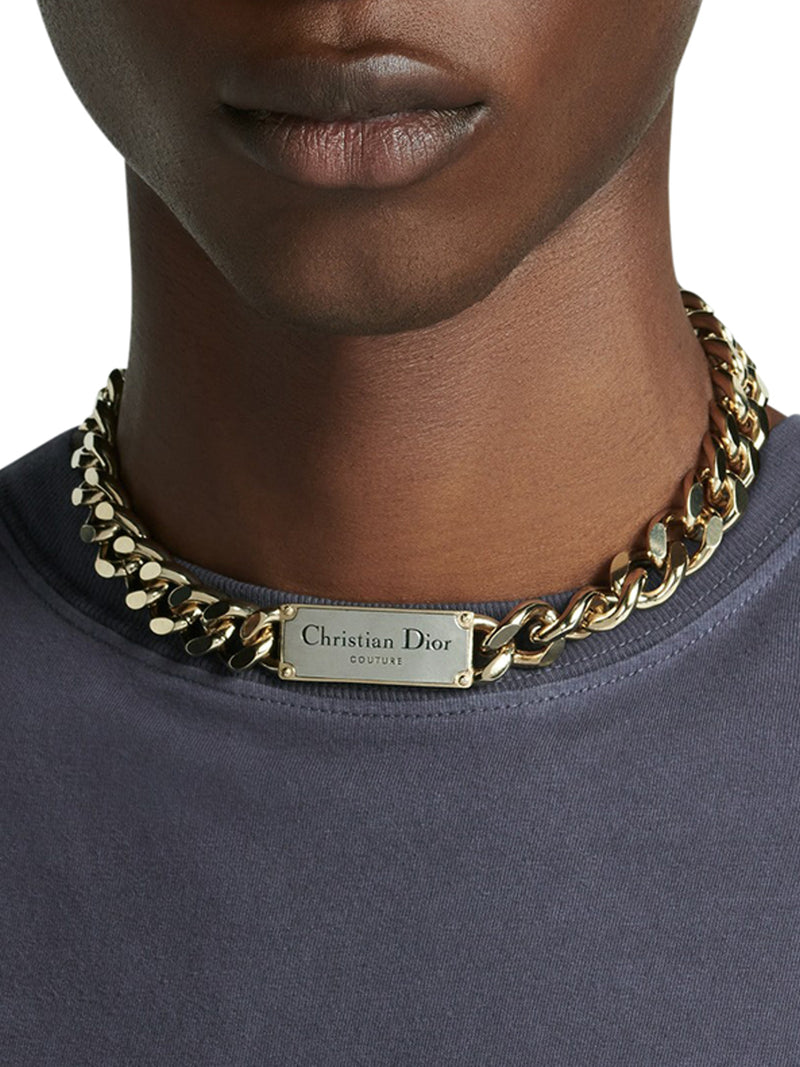 CHRISTIAN DIOR COUTURE KNIT NECKLACE