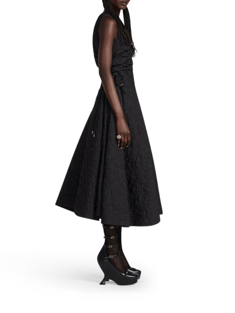 FLARED MIDI DRESS